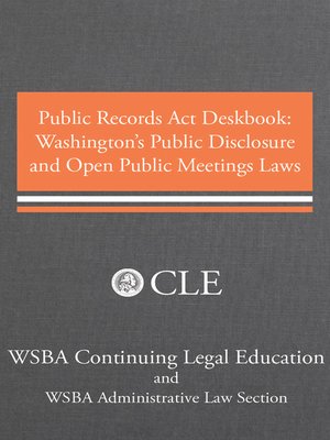 cover image of Public Records Act Deskbook